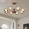 Lámpara de araña para sala de estar, estilo Bauhaus vintage, para comedor y dormitorio, 6 años, retro de alta gama, iluminación para toda la casa, sin hierro