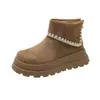 Novo vestido emagrecedor retrô estilo britânico 2026 com aumento de altura, com botas de cadarço no tornozelo, botas Martin de sola grossa de outono para mulheres