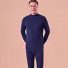 2601 Modelo 100% AlgodónCamisa de Manga Larga para Hombre 100% Algodón con Cuello Alto-Bajo, Hilo de Alta Cuenta 32, Transpirable y Repelente al Sudor Camisa de Otoño