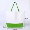 Bolsa de lona, bolsa de mano de patchwork de algodón ecológico en blanco, bolsa de compras plegable, bolsa de lona con impresión de logotipo para campañas publicitarias