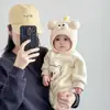 Toucas para Bebê para Outono e Inverno, Toucas de Tricô Super Fofas e Engraçadas para Meses Pequenos, Toucas de Lã para Bebês com Proteção para Orelhas