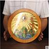 Atacado placa de cobre Shanhai cidade ornamentos Copper Mountain Sea espelho pingente côncavo-convexo espelho plano ornamentos Sun Moon Mountain Sea espelho casa pendurado