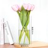 Vaso Transparente Pintado de Dourado de Luxo Leve para Flores Secas Sala de Estar Ornamentos de Flores Decorativos Criativos Simples Nórdico Arranjo de Flores Cultivado em Água