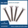 Parafuso de carruagem de pescoço quadrado com cabeça semicircular grande galvanizado, antifurto de cabeça grande, personalização de parafuso de carruagem de prateleira de ponte