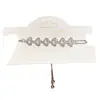 Pulsera Colgante Corazón de Circonita Bañada en Oro Real de 18K Moda Retro Pulsera Sencilla Lujo Accesible Joyería de Mano de Alta Gama para Mujeres