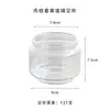 Uma Variedade de Copos de Vidro Transparentes Criativos para Velas de Aromaterapia Sem Fogo, Copo de Vidro para Velas de Aromaterapia DIY, Castiçal
