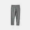 Leggings Bordados con Lazo para Niñas, Pantalones Largos Elásticos Ajustados, para Niños Medianos y Mayores, Ropa Infantil Estilo Primavera y Otoño