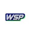 Logo Personalizado Plástico Pvc Etiqueta Suave Adhesivo Presión Super Fibra Respaldo Compuesto Velcro Gancho Superficie Maletas Zapatos Ropa Marca Comercial