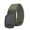 Cinturón Táctico de Lona Cinturón para Hombre Hebilla Automática Cinturón de Plástico No Metálico de Nylon Cinturón Tejido Cinturón para Hombre