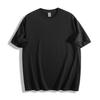 Camiseta de Algodão Puro Tamanho Real Fabricação Doméstica Americana Entrega Direta Cor Sólida Ombro Caído Manga Curta Estampa Digital Peso Pesado Absorvente de Suor e Respirável