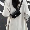 Bolsa de Peito Bordada da Moda para Meninos e Meninas, Mini Bolsa Transversal Lisa Simples para Bebês, Bolsa de Cintura Infantil Fofa de Borboleta Pequena, Fashion