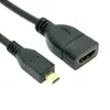 Tablet PC micro HDMI para HDMI fêmea hdqing cabo adaptador micro HDMI para HDMI fêmea de 15 cm