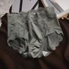 Calcinhas Populares de Renda e Cetim de Cintura Média-Alta para Mulheres, Crotch de Algodão Puro Respirável, Triângulo Sexy com Cobertura de Quadril em Tela