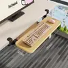 Tablero de extensión de escritorio, soporte para ratón y teclado de computadora, estante de almacenamiento, organizador debajo del escritorio, instalación sin perforaciones, estante de estación de trabajo extraíble