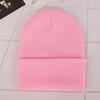 Comércio exterior acrílico pullover cap cor sólida malha cold cap impressão bordado logotipo lã boné fabricantes atacado chapéu casal