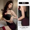 Club nocturno Pure Desire - Lencería sexy con temperamento dulce y picante, vestido de malla con cuello colgante y flores adelgazantes para la cadera 8586