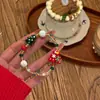 Pulseira de Contas Homem de Gengibre Natalina Feminina de Nicho Única Criativa Pulseira de Árvore de Natal de Alta Qualidade