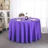 Especial Transfronterizo para Crochet Simple Liso Poliéster Mantel Redondo Grande Mantel para Mesa de Comedor Redonda Mantel para Mesa de Banquete de Hotel