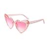 Nuevas gafas de sol con forma de corazón, de estilo angular, con diseño transfronterizo, a la moda, con montura grande