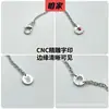 Collar Baoge Primavera Hombre Rojo Mismo Estilo Borde Cerámico Diamante Cintura Grande V Oro CNC Precisión Plata 925 Grueso Chapado 18K
