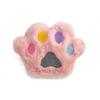 Broche de peluche con forma de garra de gato, relleno de algodón, colorido, accesorio de ropa, muñeca de tela bordada, material para horquillas DIY, venta al por mayor