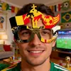 Decoraciones Copa del Mundo 2026 EE. UU.-Canadá-México Gafas Aficionado al Fútbol Fiesta Disfraz Accesorios para Fotos Marcos para Gafas Bandera