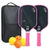 Remos de Pickleball de Fibra de Carbono T700 Transfronterizos Set Completo Raqueta de Pickleball Personalizada