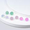 Nuevos pendientes de resina japoneses y coreanos, coloridos y dulces, sencillos, pequeños y elegantes, para niñas.