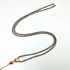 Cordón para Colgante Hecho a Mano, Cordón de Milán, Cordón Ajustable para Colgante, Cordón para Collar con Hebilla de Aleación para Piedras Preciosas de Joyería, Cordón Dorado para Cuello