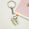 Chaveiro Criativo de Rosto Sorridente com Dentes Resina Acessórios Pingente Personalizado para Sacola de Presente Atividades Presente Atacado