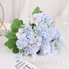 Mini Crisantemo Flor de Bola Pequeña Ramo de Boda Accesorios para Fotografía de Bodas Decoración Floral para el Hogar Ramo Artificial