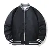 Uniforme de béisbol con inserciones de color para hombre, chaqueta de piloto americana de primavera y otoño para hombre y mujer, chaqueta de pareja igual, chaqueta de ropa de trabajo de moda ins