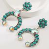 Pendientes de flor de pino caliente transfronterizos, de alta gama, estilo bohemio retro, con forma de gota, exagerados y elegantes para banquetes.