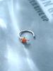 Comercio Exterior Transfronterizo Personalidad Europea y Americana Joyería Perforada Diamante Flor de Ciruelo Anillo Falso para la Nariz Uña Falsa para la Nariz Cobre Plateado Piedra Blanca Adornos para la Nariz