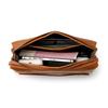 Nova Bolsa de Mão Masculina com Cadeado de Senha Antifurto Couro Crazy Horse Bolsa de Armazenamento Casual Carteira de Grande Capacidade Bolsa de Mão de Couro Genuíno