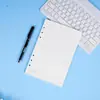 Cuaderno de Hojas Sueltas A5 de Alta Calidad con Páginas Interiores Rayadas de PVC, Cubierta de Planificador Estudiantil, Cuaderno Espiral Desmontable A7