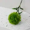 Clavel Verde Artificial Venta Directa de Fábrica Decoración del Hogar Showroom de Centro Comercial Arreglo Floral Flor de Pompón Verde de Tacto Suave Clavel Verde Artificial