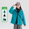 Chaqueta 3 en 1 Zuoxi para Niños Modelo Nuevo 2026 Chaqueta Exterior Impermeable a Prueba de Viento de Otoño para Niños Mayores