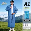 Impermeable desechable talla grande 115 kg extra grande talla plus cuerpo entero extra grande portátil resistente de alta resistencia largo a prueba de lluvia para lluvia intensa