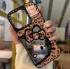 Funda para Teléfono Móvil con Estampado de Leopardo y Gatito para iPhone 16/17 Promax Ins Apple 13 Espejo de Maquillaje Lazo