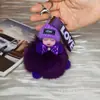 Colgante para Bolso Muñeca Bola de Pelo de Zorro Llavero Muñeca Durmiendo Linda Colgante Llavero de Coche