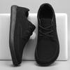 Sapatos Casuais Masculinos de Nova Grandeza Transfronteiriça com Palma Larga Outono e Inverno Sapatos Masculinos de Couro Bico Largo Sapatos Barefoot Prontos para Venda