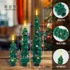 Árvore de Natal de Desenho Animado Mais Vendida na Amazon Poste de Cera Controle Remoto de 10 Teclas Poste de Pinheiro Cera Vela Digital LED Luz de Vela Halloween