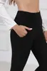 Leggings exclusivos de vellón de cordero para otoño e invierno transfronterizos, pantalones ajustados de cintura alta para mujer, pantalones cálidos, pantalones de yoga lisos con forro de vellón y engrosados