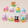 Tren Pequeño Sanrio de Dos Colores Puesto Callejero Artículos Pequeños Celebridad de Internet Lindo DIY Joyería de Resina Accesorios Adornos para Coche Ins