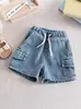 Estilo Nuevo de Verano, Shorts de Mezclilla para Niños, Pantalones Ligeros de Cuatro Cuartos, Pantalones Casuales para Niños, Pantalones Cortos Calientes para Niños Pequeños 2025