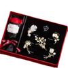 Set de Broches con un Toque de Lujo Ligero de Alta Gama, Presentando un Broche de Flor de Camelia Premium, Perfecto como Regalo del Día Nacional para Mujeres