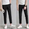 Pantalones de vestir para hombre con drapeado moderno estilo coreano 2025 Nueva marca moderna para peluqueros Ajuste ceñido Elásticos Cónicos Pantalones de traje