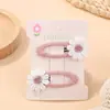 Amazon Girl Set de Pasadores de Margarita Fresca Accesorios para el Cabello de Flores Pinza para Flequillo Lindo Pasador de Tela Hecho a Mano 3684