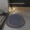Alfombrilla de baño sin lavado para el suelo del hogar, imitación de lodo de diatomeas, alfombrilla antideslizante para pies, alfombra de baño simple, alfombrilla absorbente para la puerta del baño